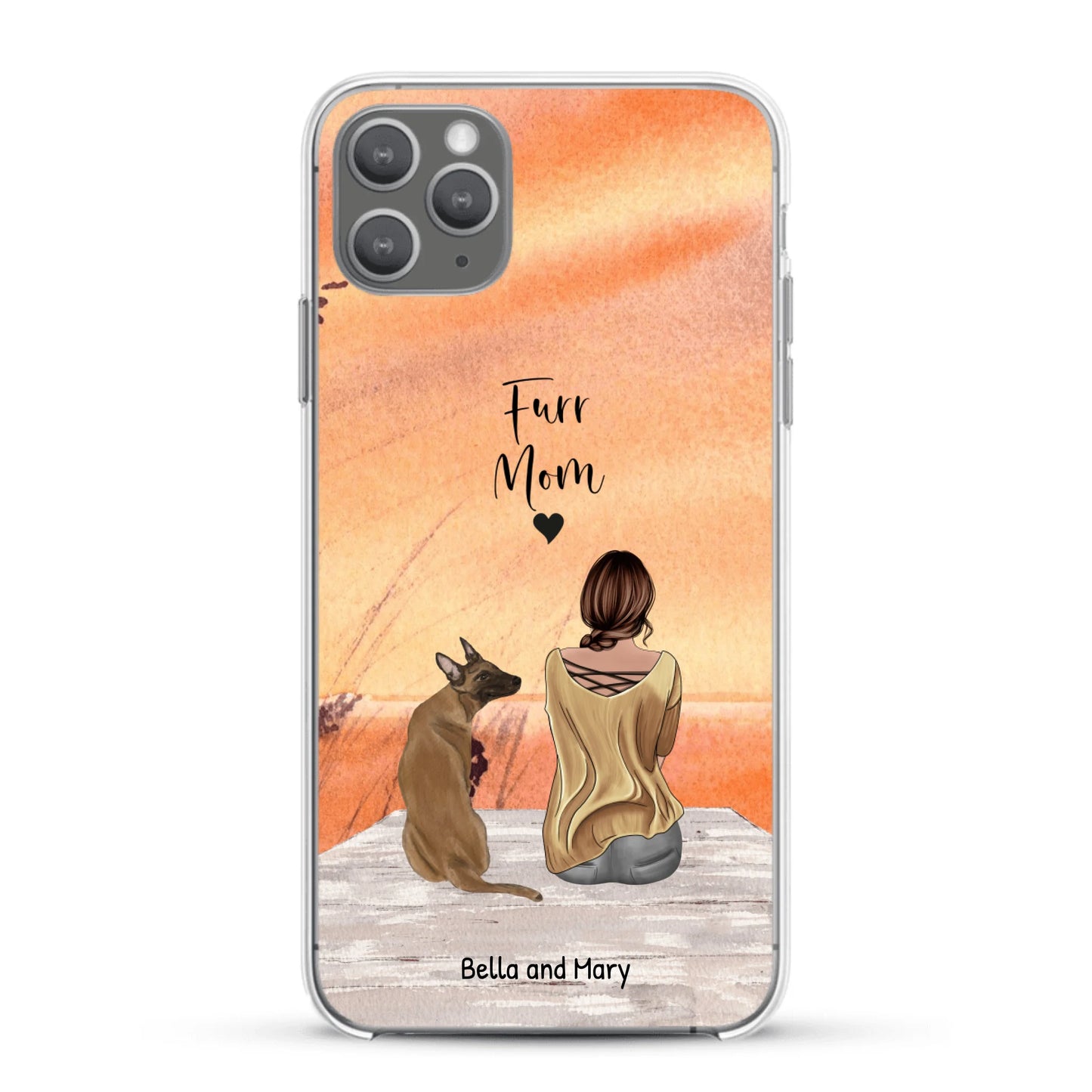 Together with my pet - Personalized Phone Case