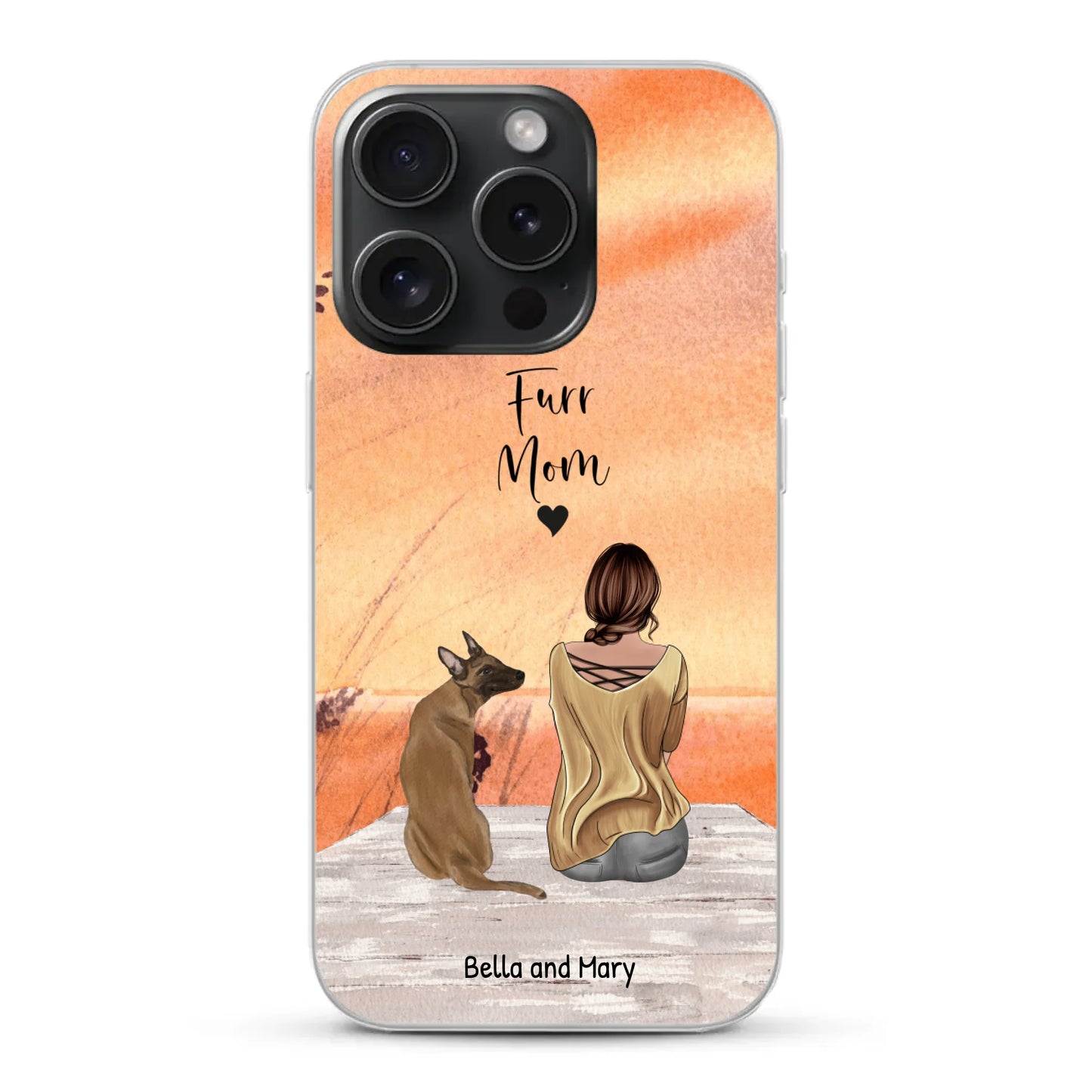 Together with my pet - Personalized Phone Case