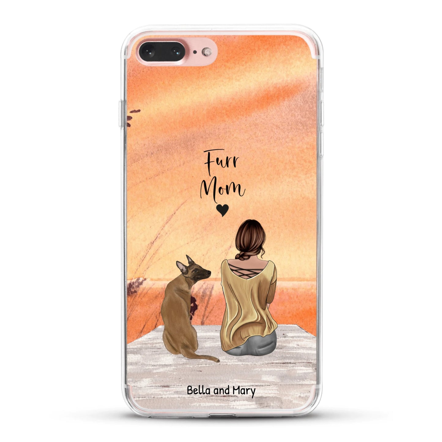 Together with my pet - Personalized Phone Case