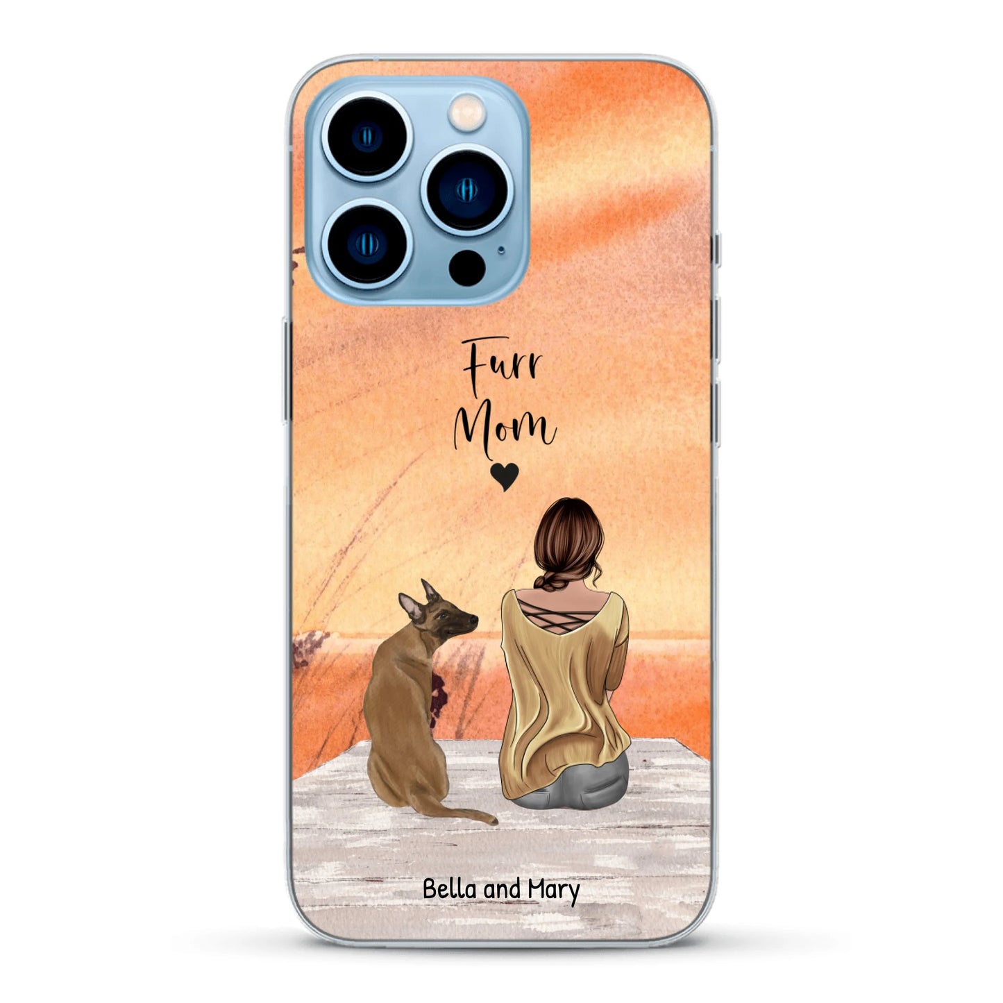 Together with my pet - Personalized Phone Case