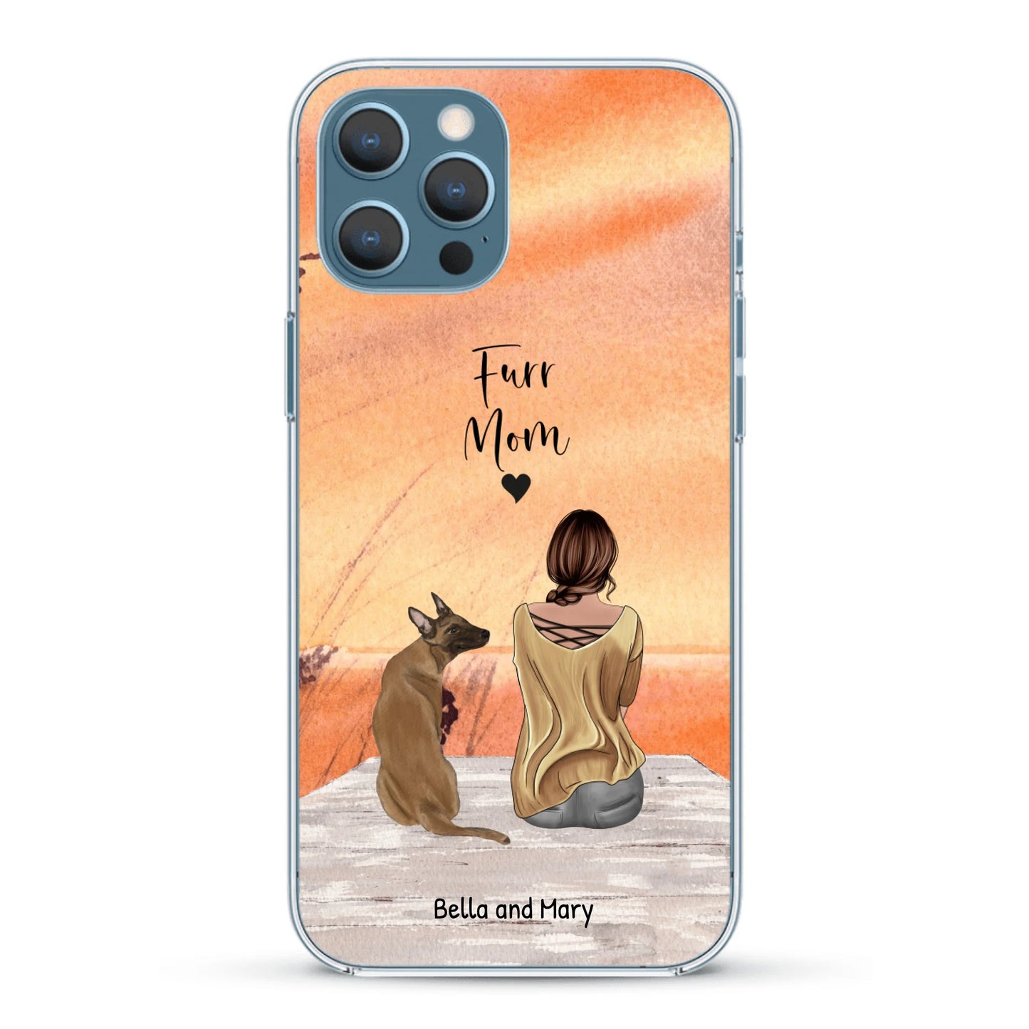Together with my pet - Personalized Phone Case