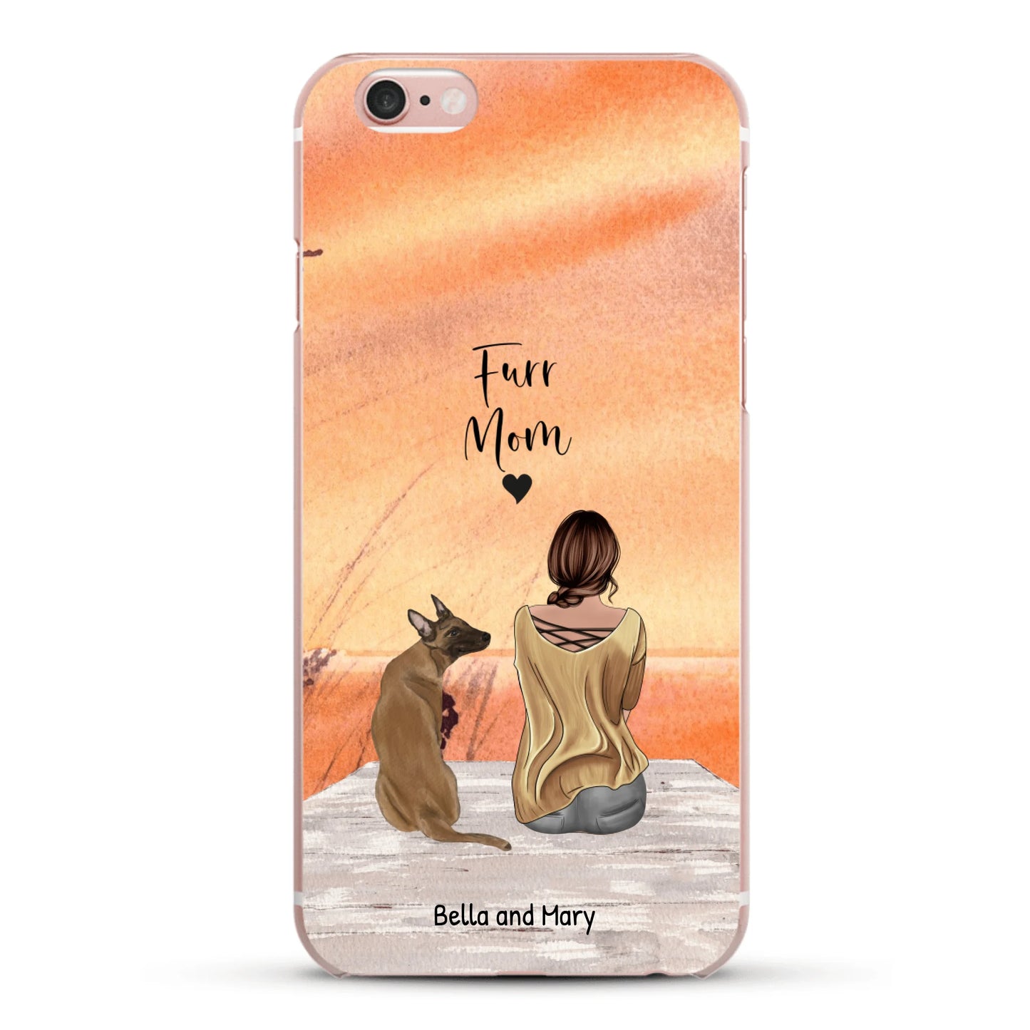 Together with my pet - Personalized Phone Case