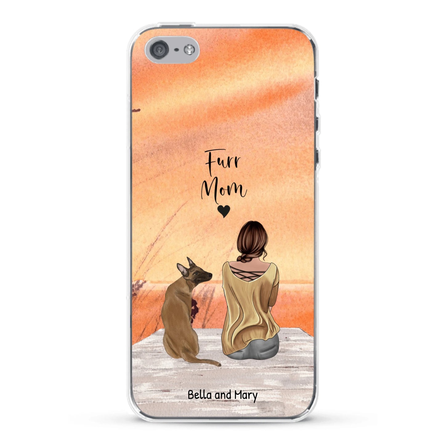 Together with my pet - Personalized Phone Case