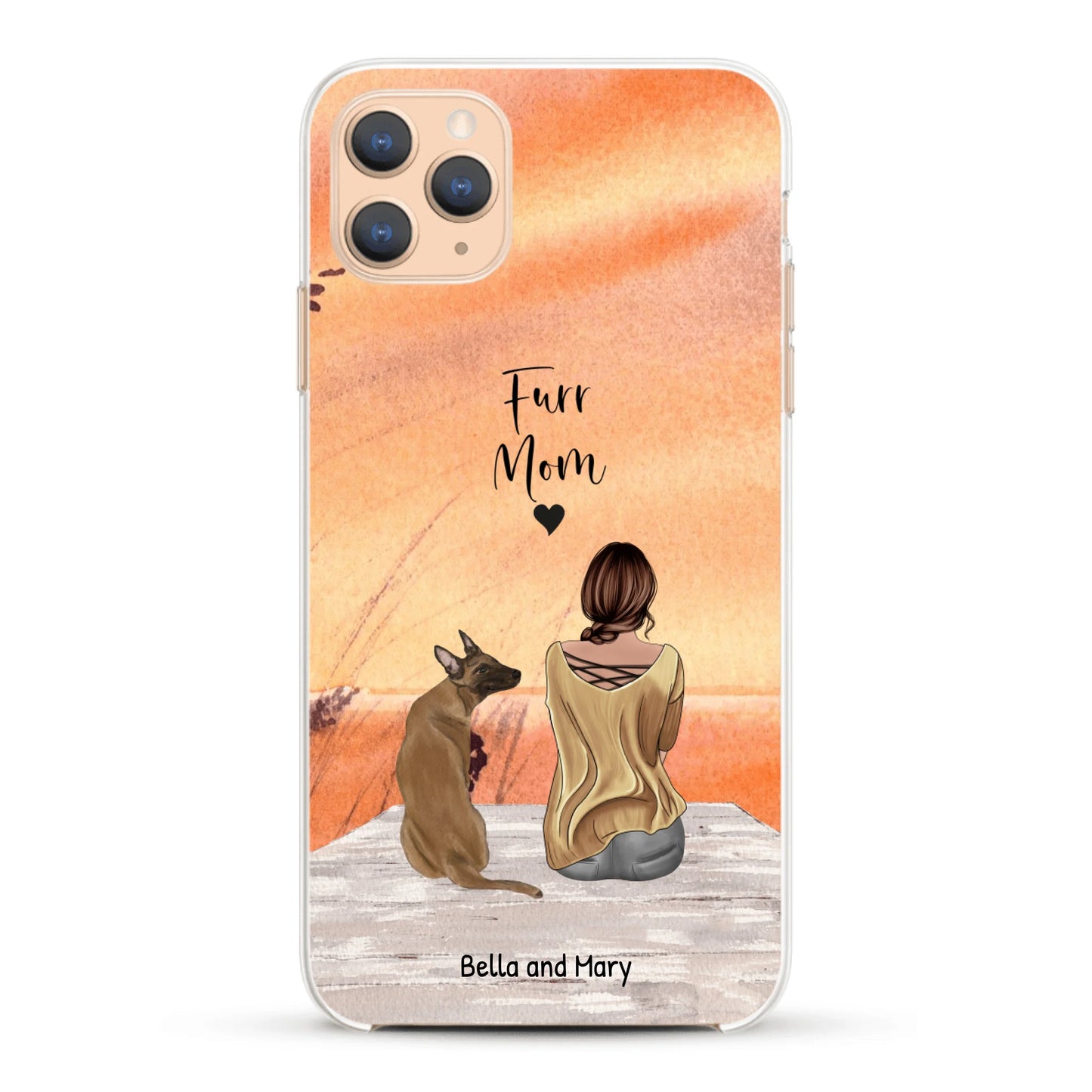 Together with my pet - Personalized Phone Case