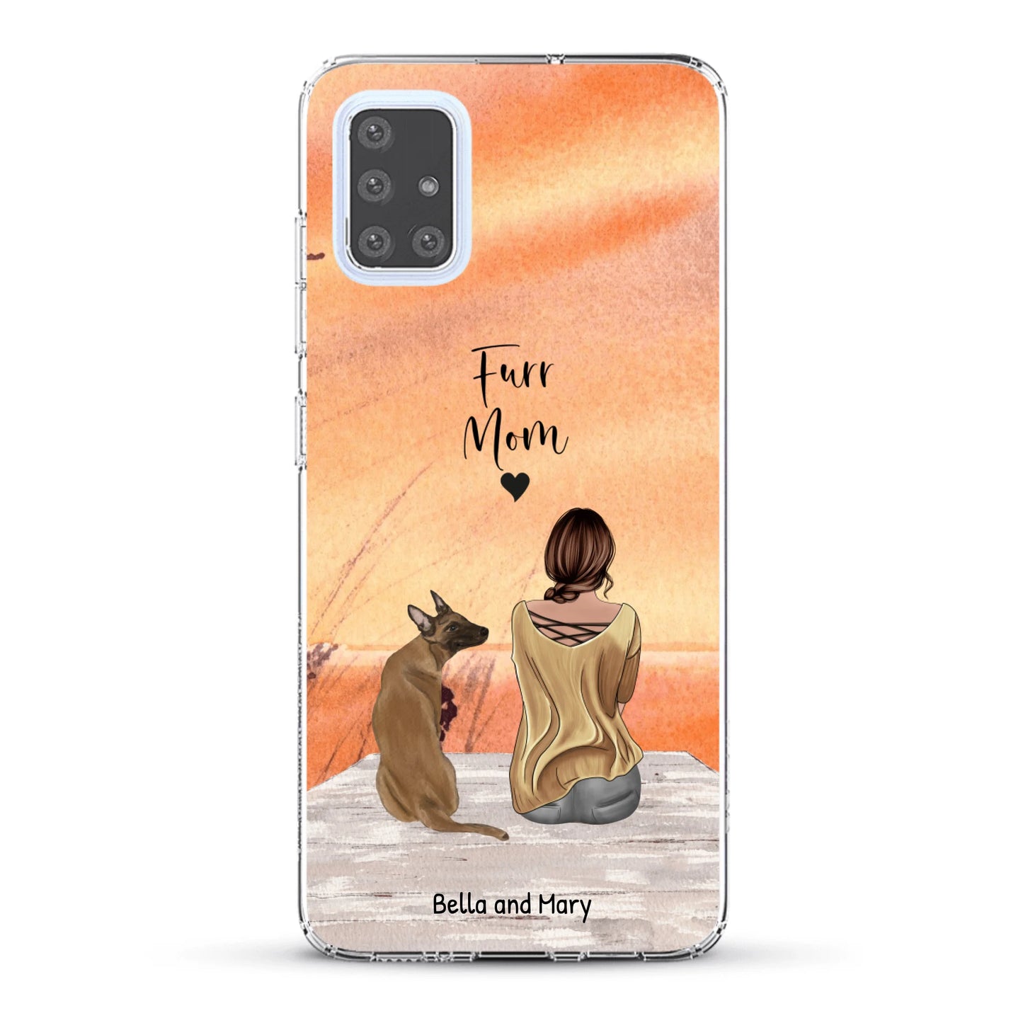 Together with my pet - Personalized Phone Case