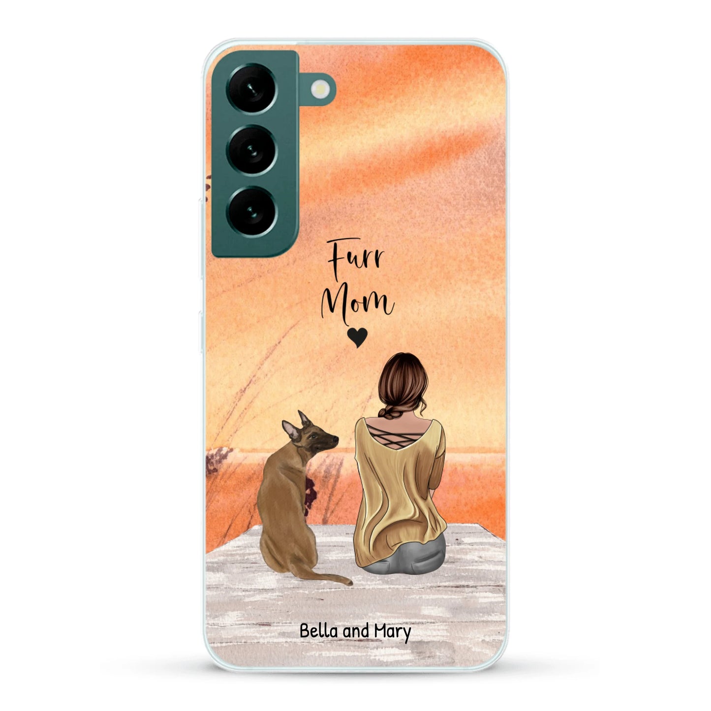 Together with my pet - Personalized Phone Case