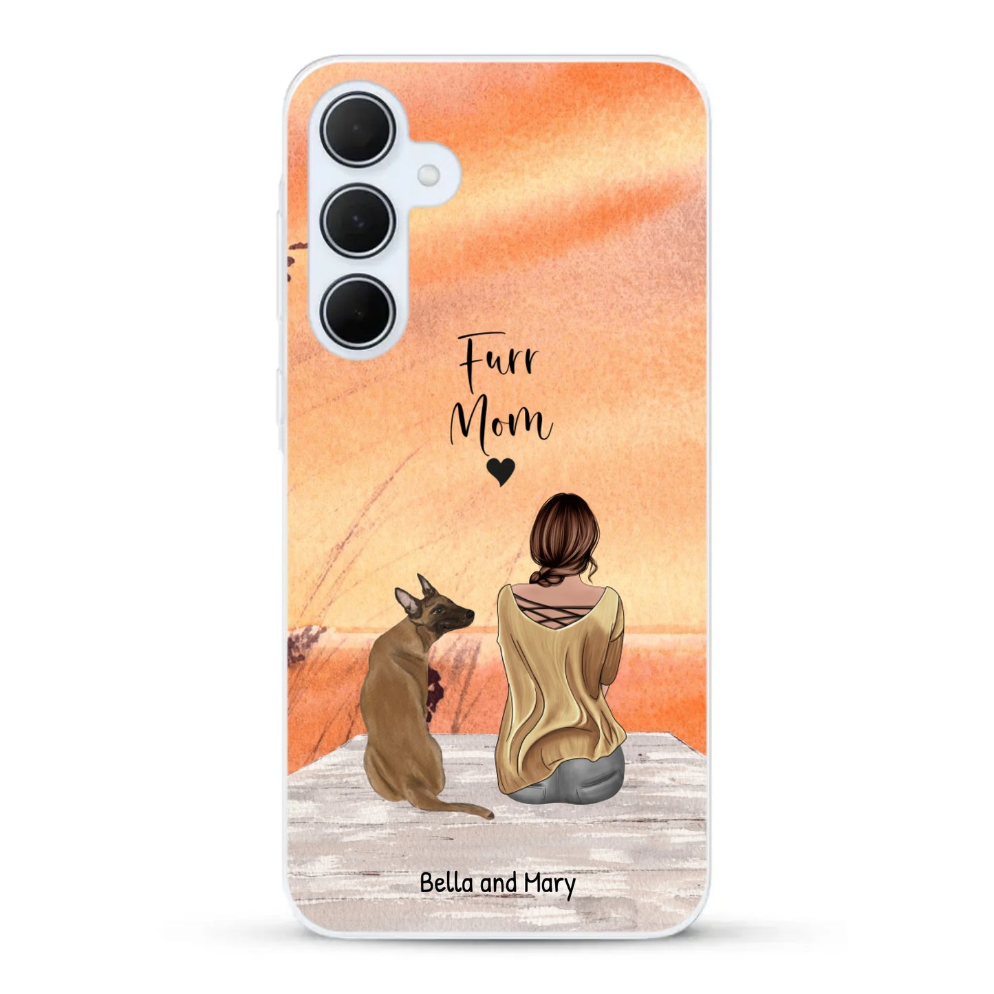 Together with my pet - Personalized Phone Case