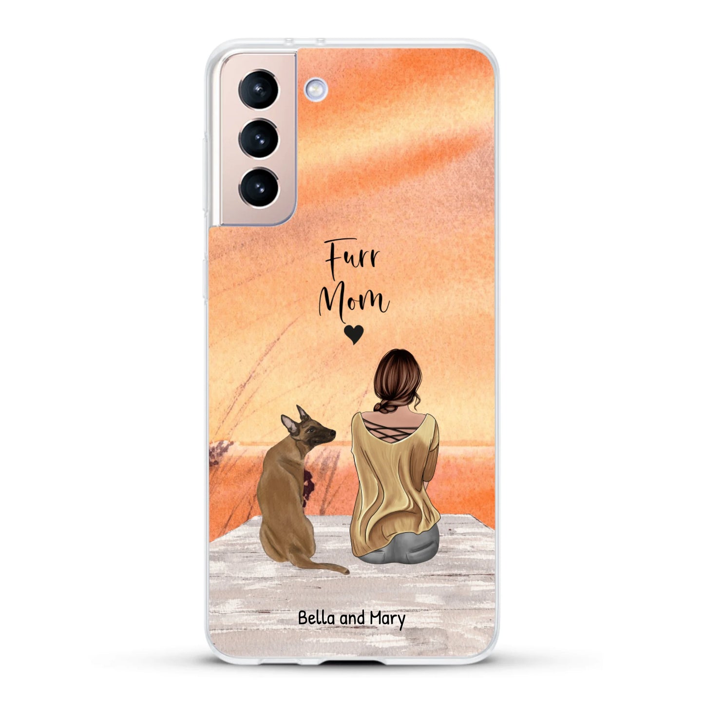 Together with my pet - Personalized Phone Case