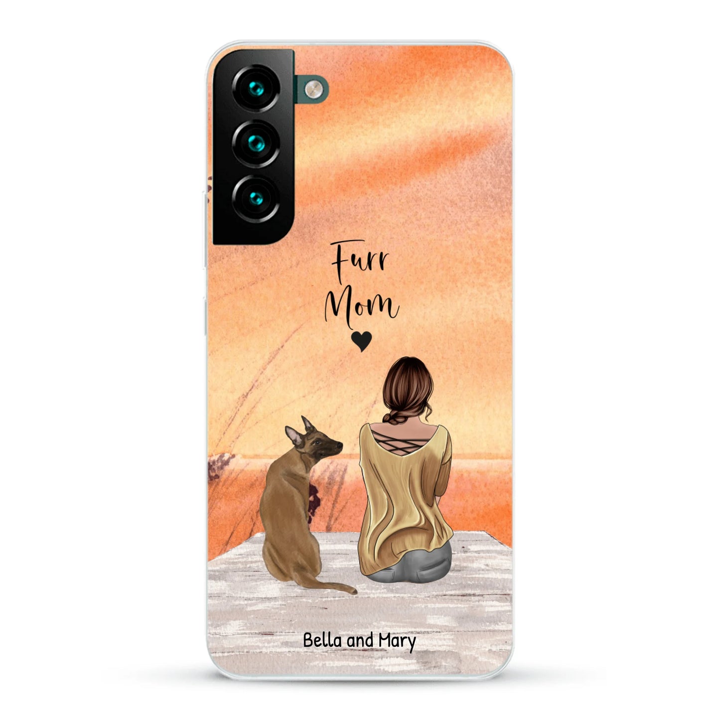 Together with my pet - Personalized Phone Case