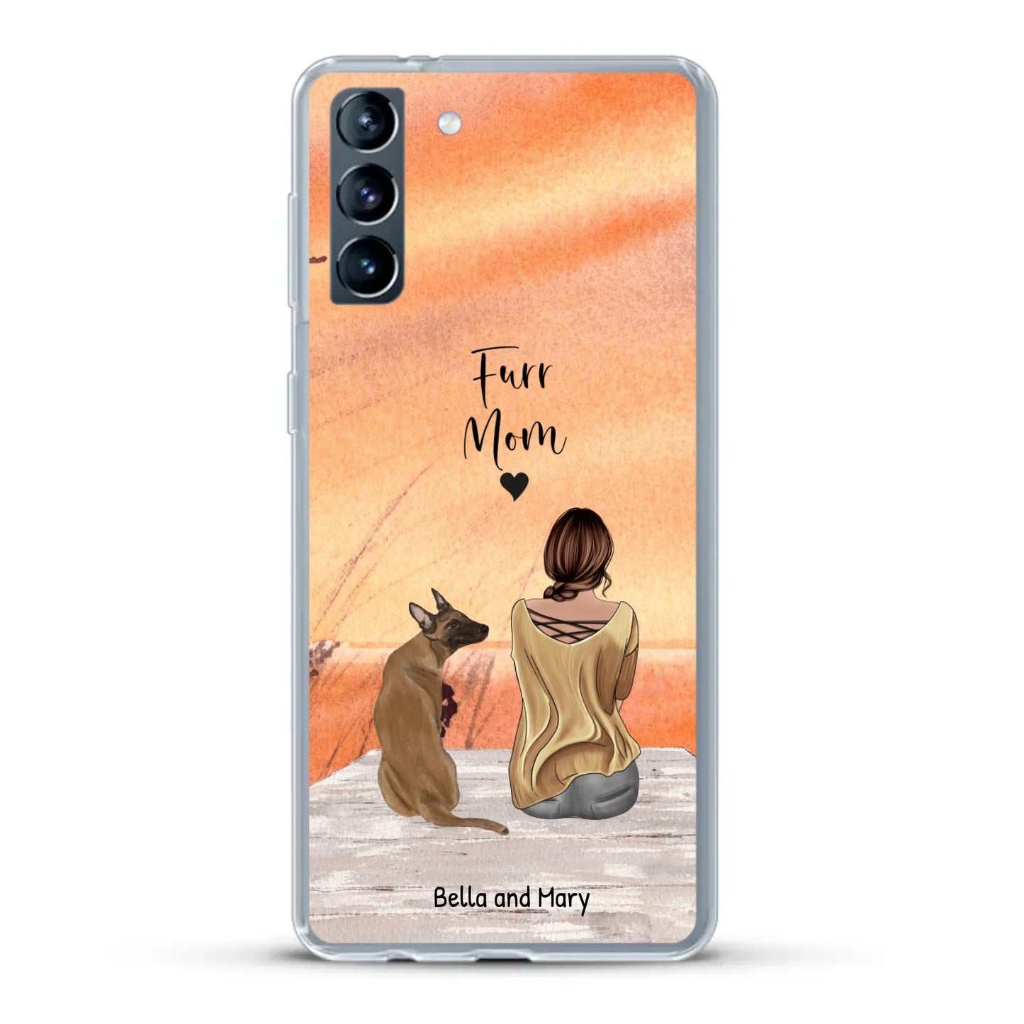 Together with my pet - Personalized Phone Case
