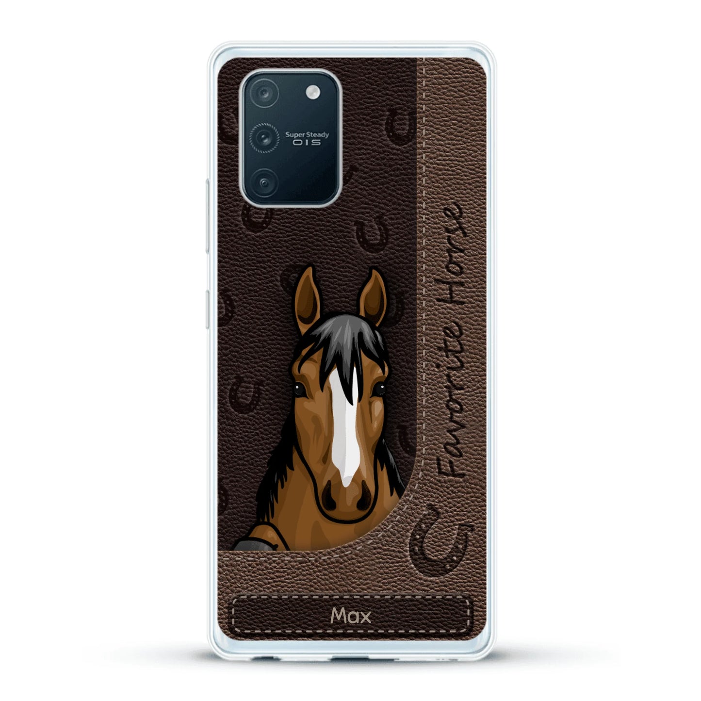 Peeking horses leather Look - Personalized Phone Case
