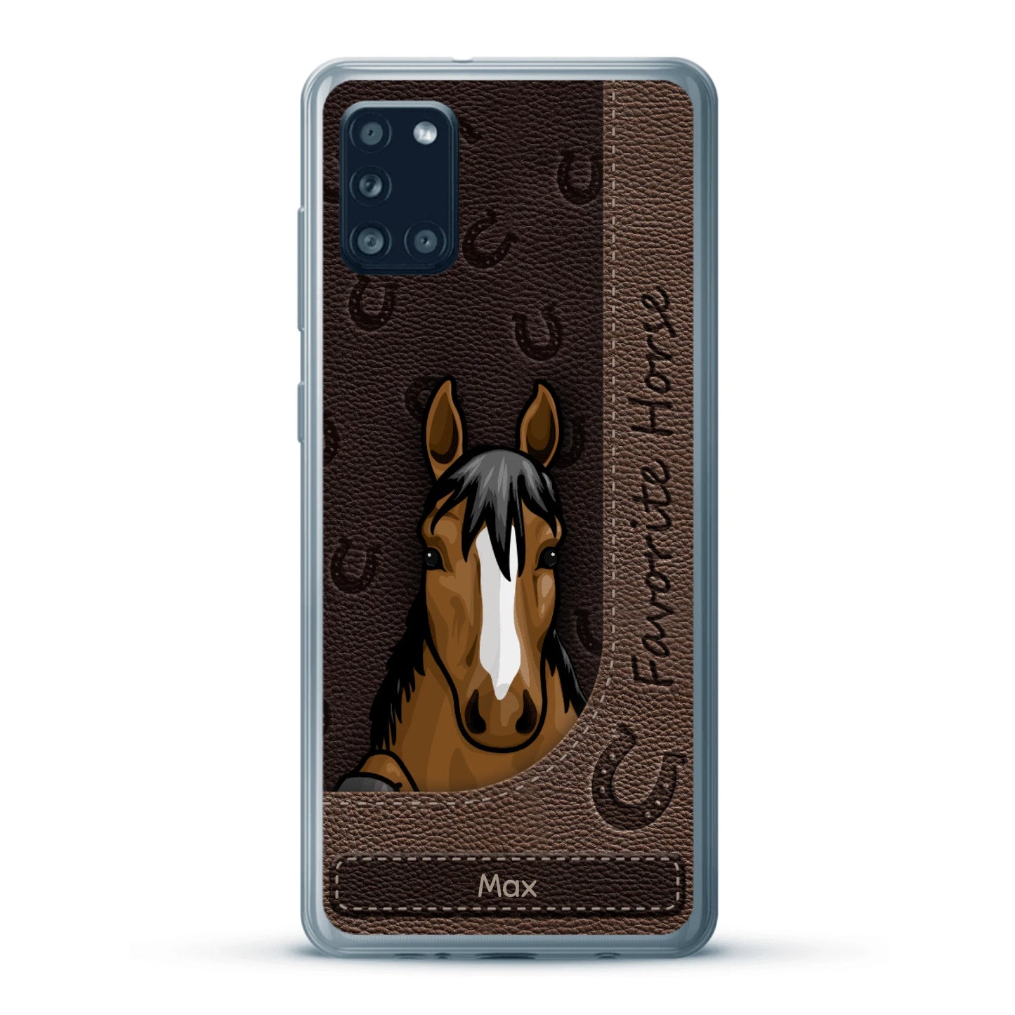 Peeking horses leather Look - Personalized Phone Case