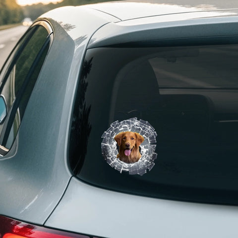 Broken glass – Personalized Car Sticker - Featured Image