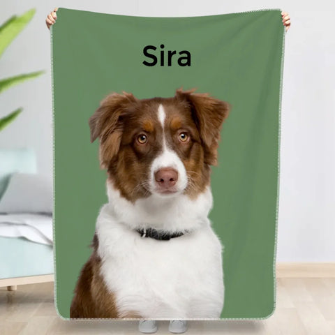 Pet portrait - Personalized Blanket - Featured Image