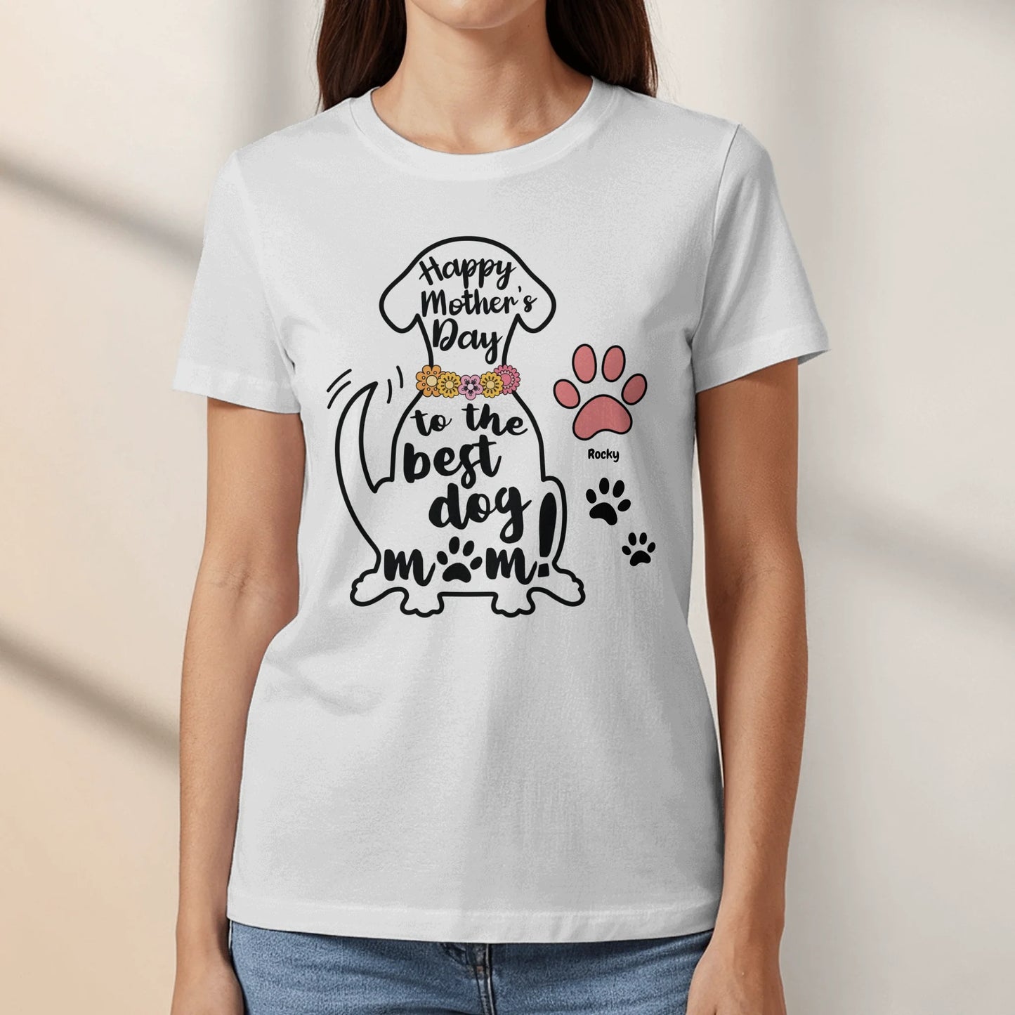 Best Dog Mom - Personalized T-Shirt