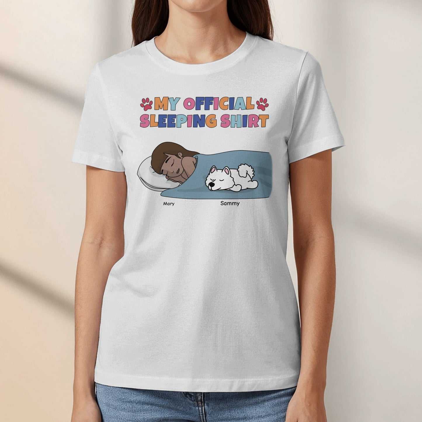 My official sleeping shirt - Personalized T-Shirt