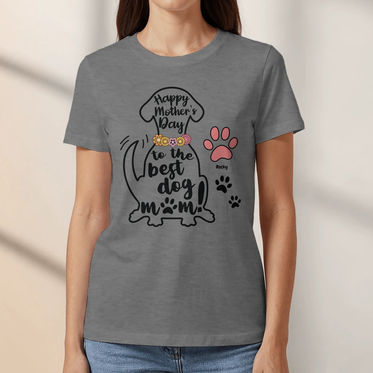 Best Dog Mom - Personalized T-Shirt