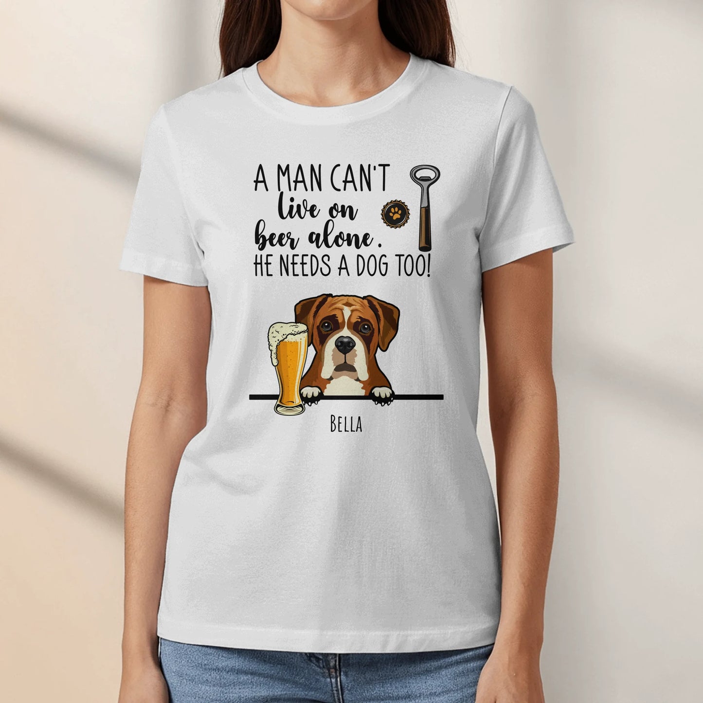 Beer & Woof - Personalized T-Shirt
