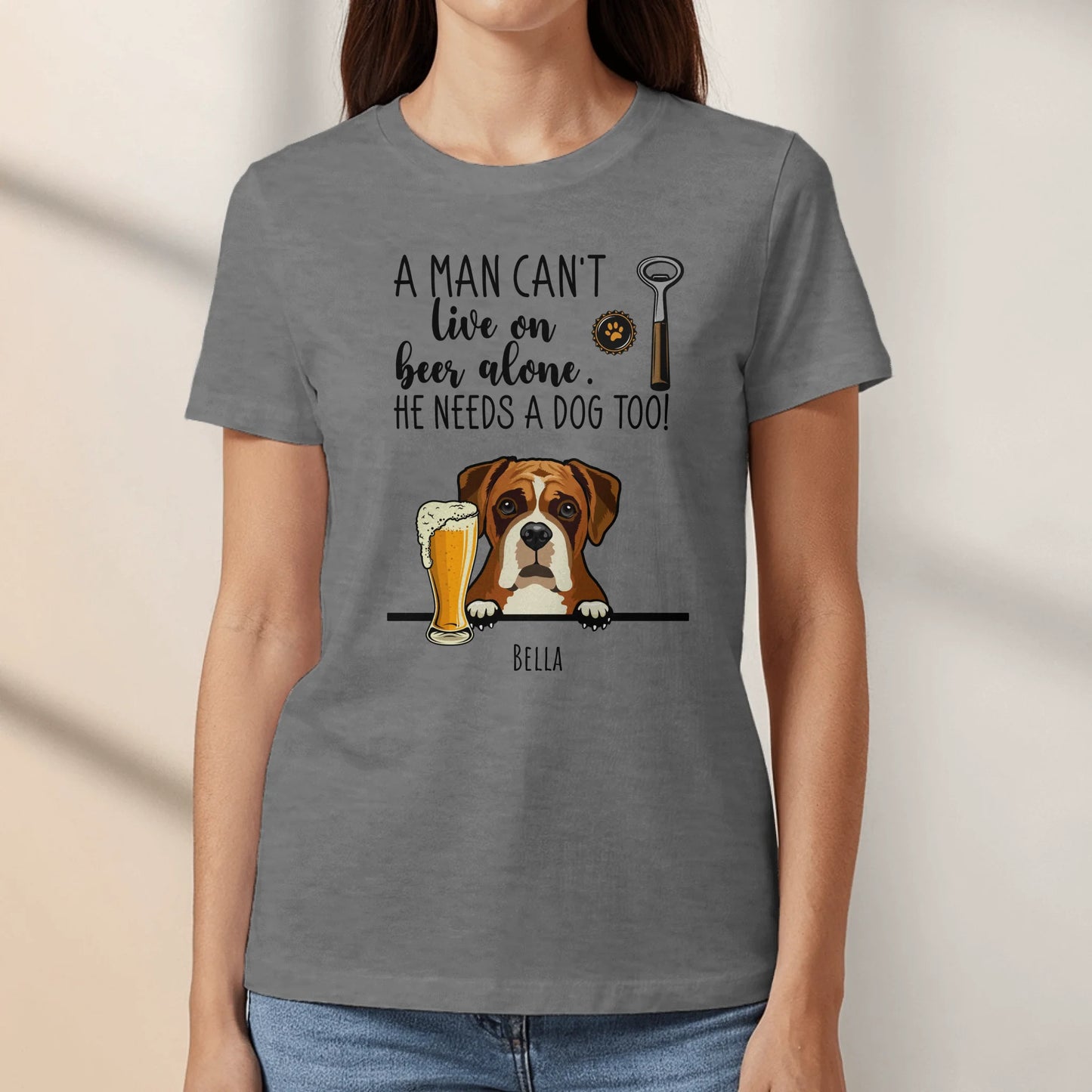 Beer & Woof - Personalized T-Shirt
