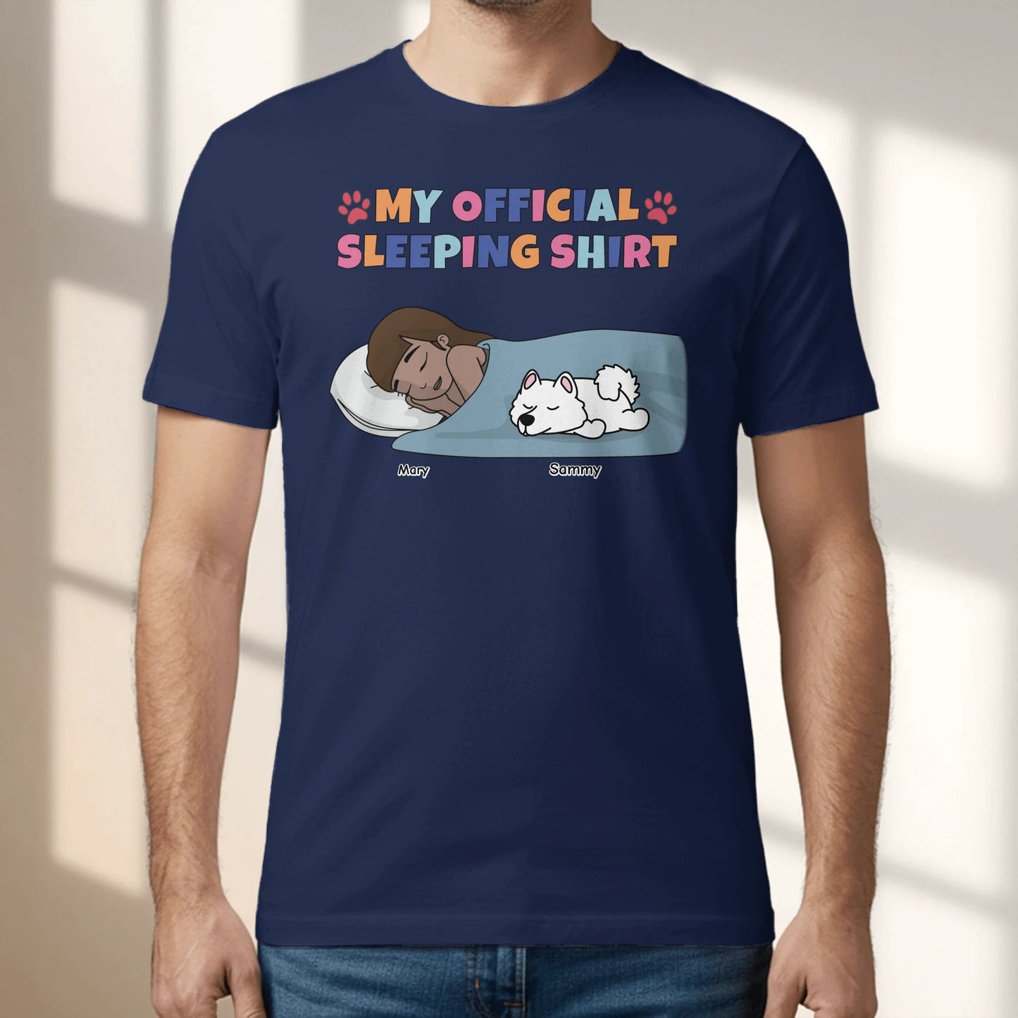 My official sleeping shirt - Personalized T-Shirt