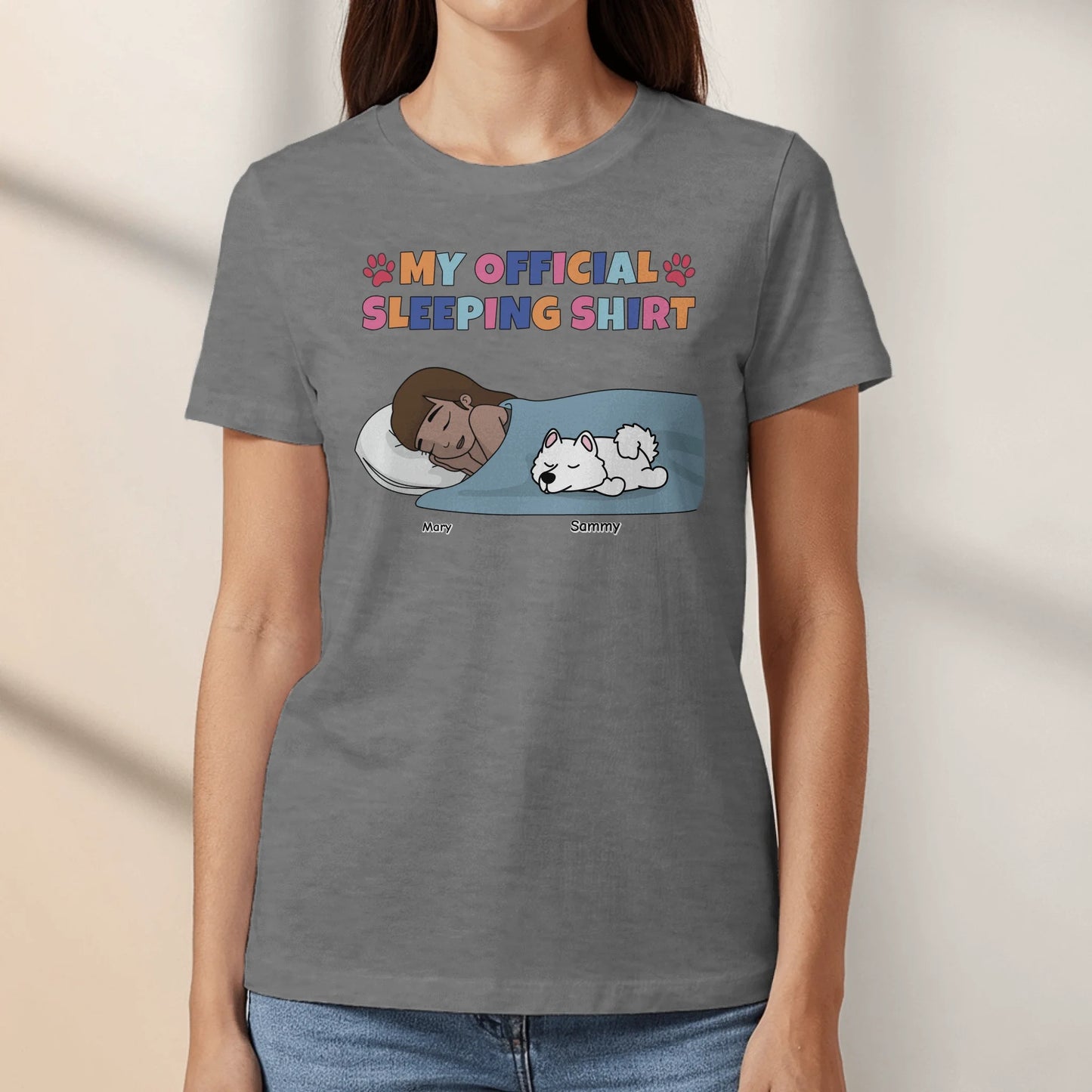 My official sleeping shirt - Personalized T-Shirt