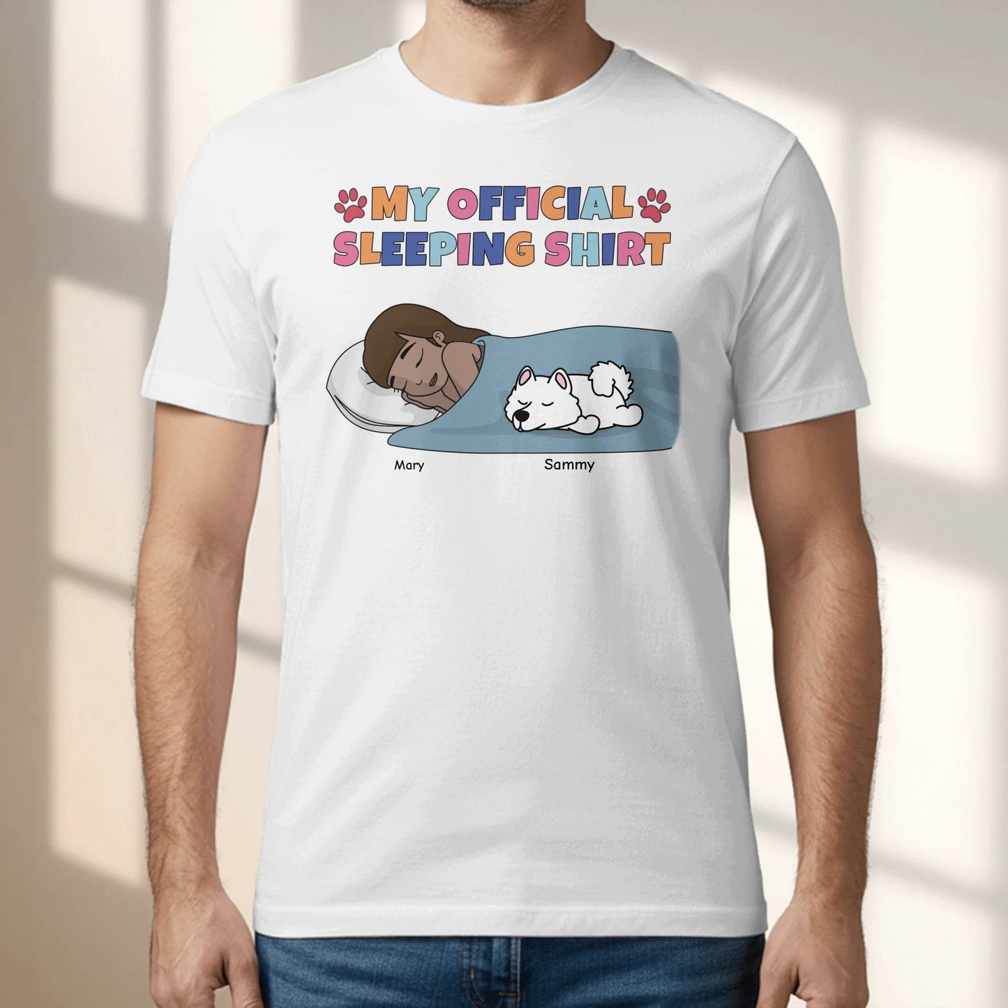 My official sleeping shirt - Personalized T-Shirt