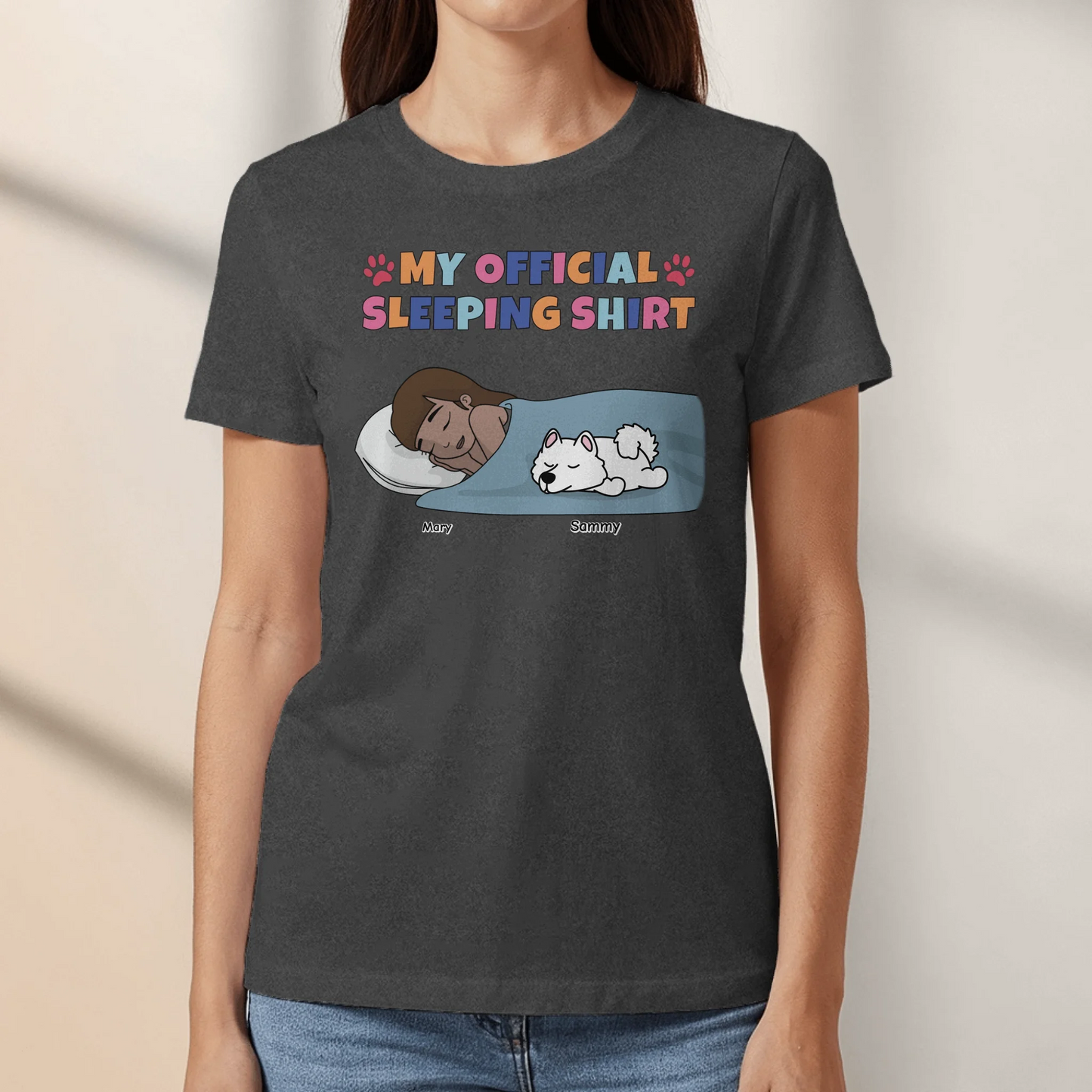 My official sleeping shirt - Personalized T-Shirt