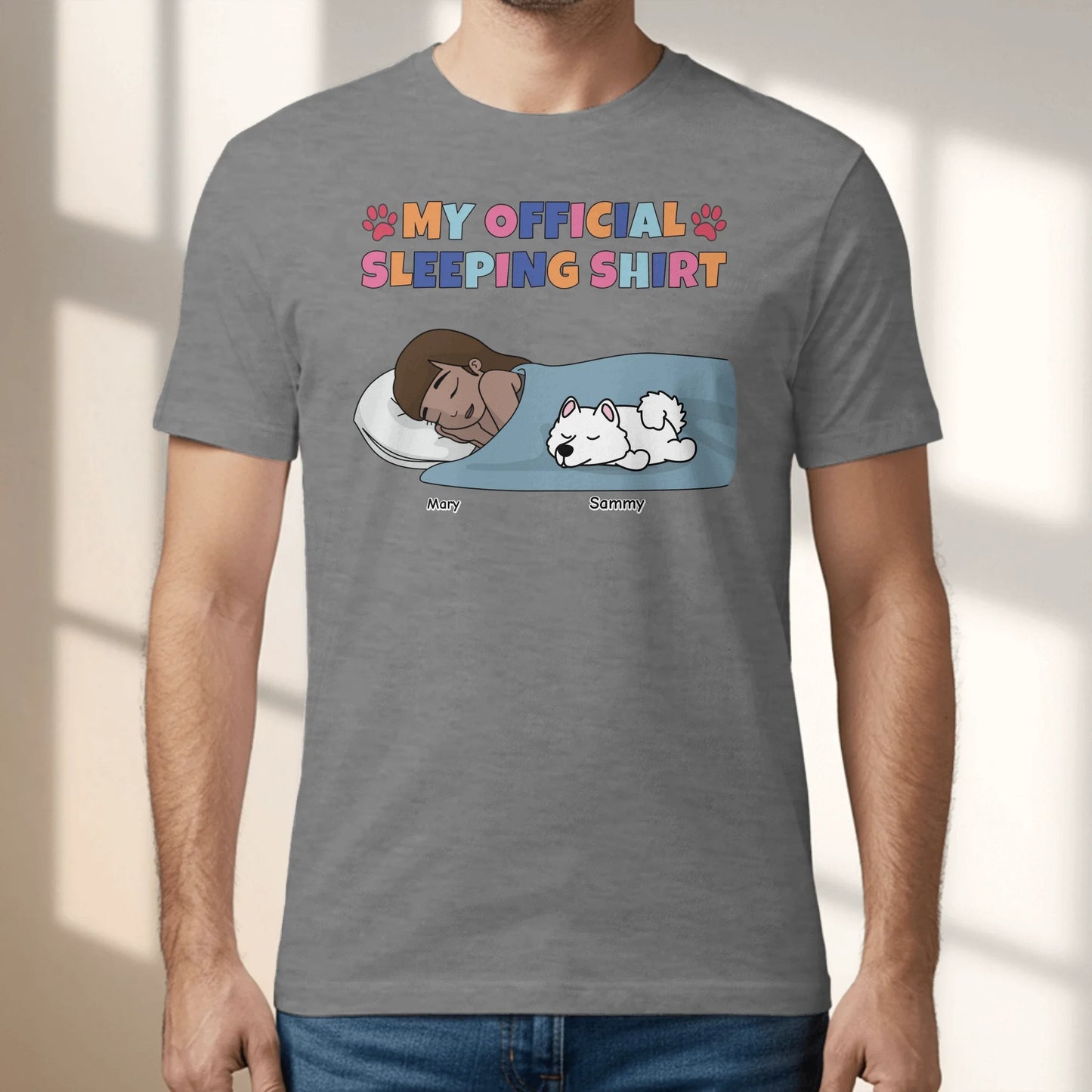 My official sleeping shirt - Personalized T-Shirt