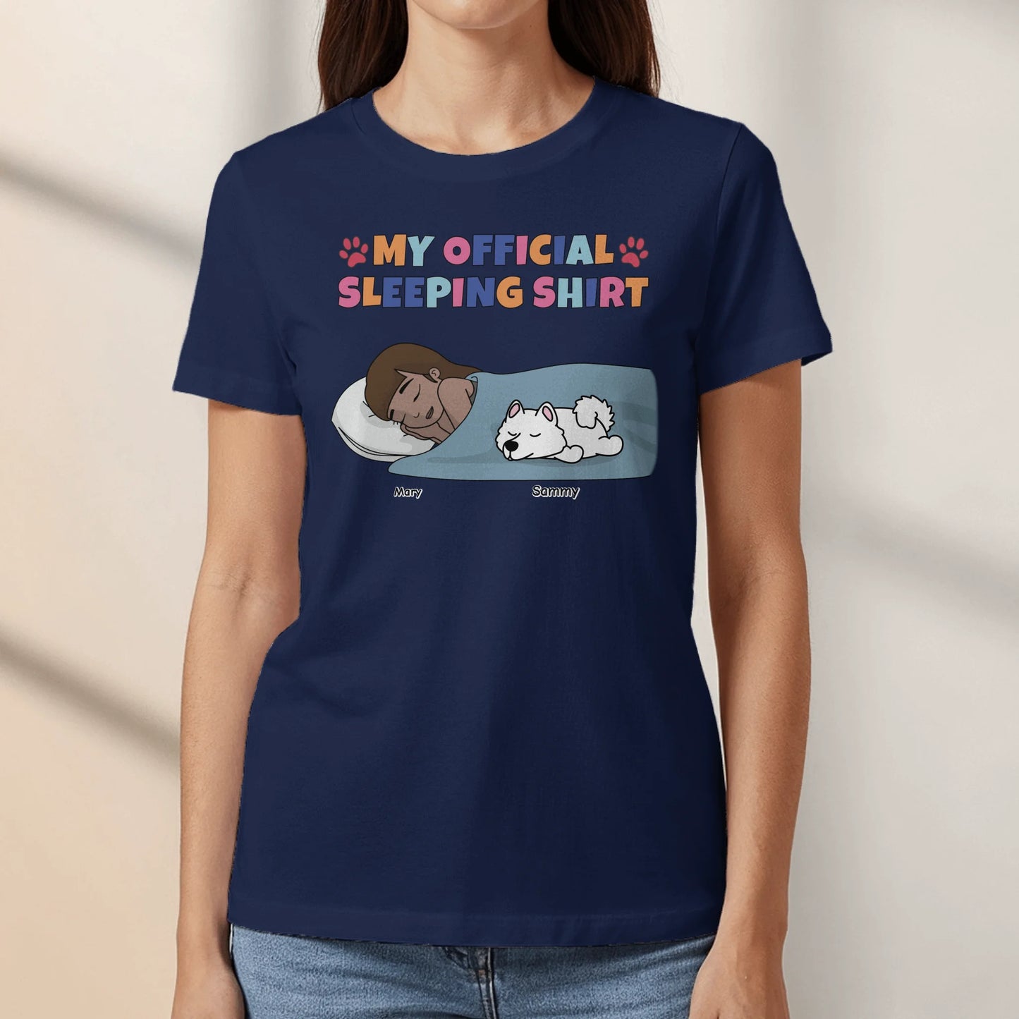 My official sleeping shirt - Personalized T-Shirt