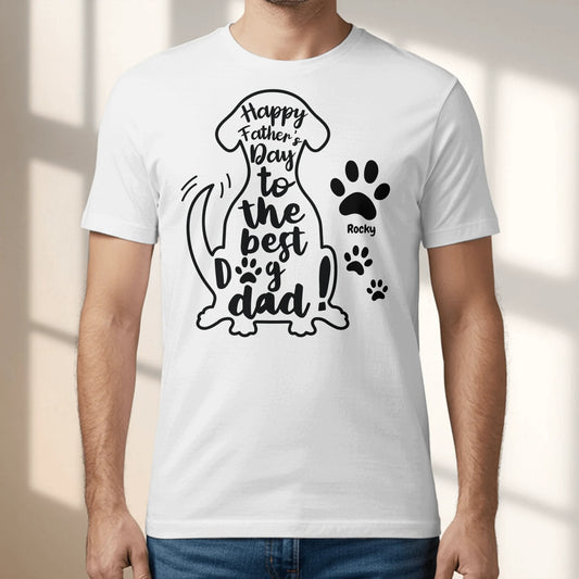 Best dog dad - personalized T-Shirt