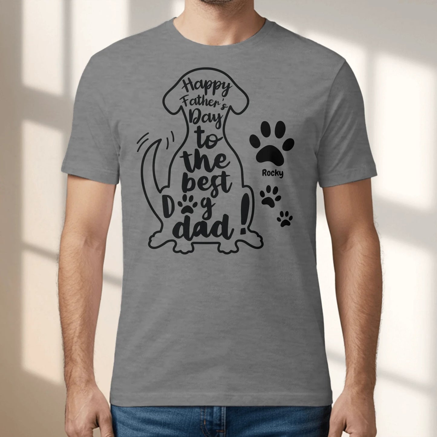 Best dog dad - personalized T-Shirt