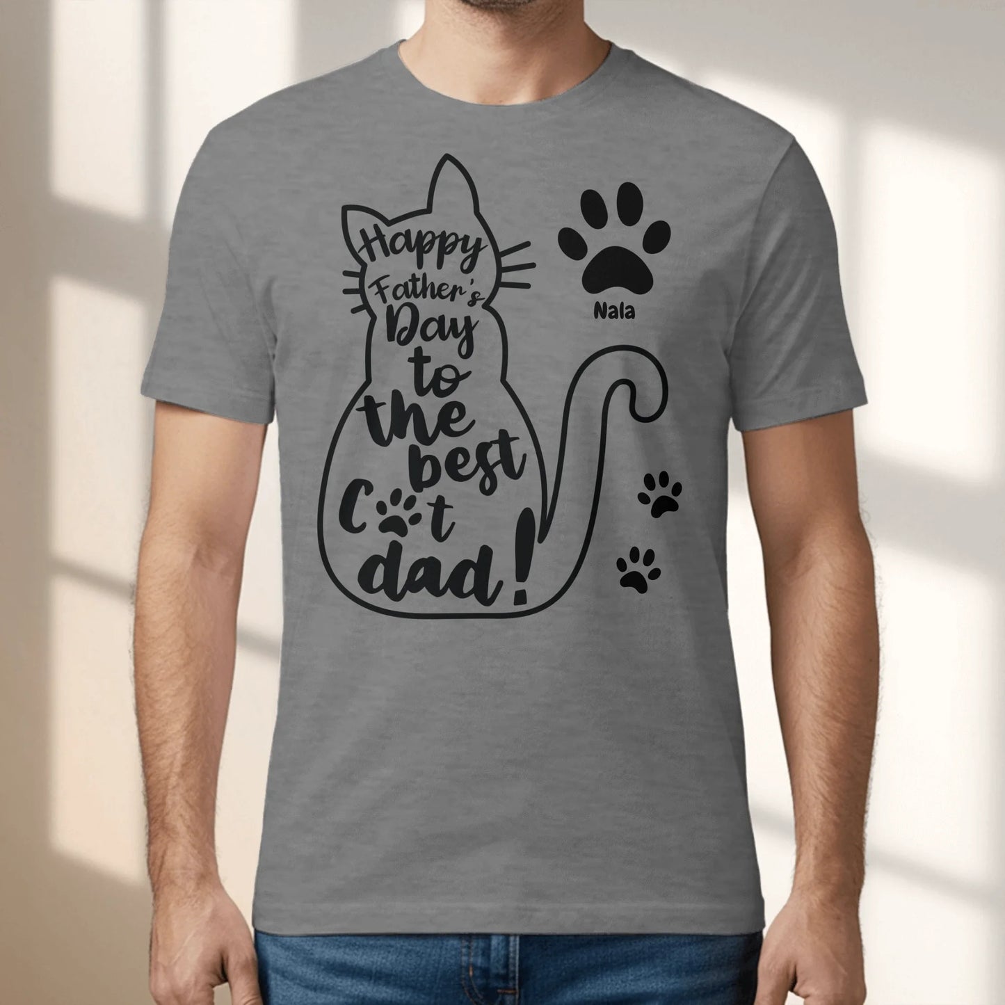 Best cat dad - Personalized T-Shirt
