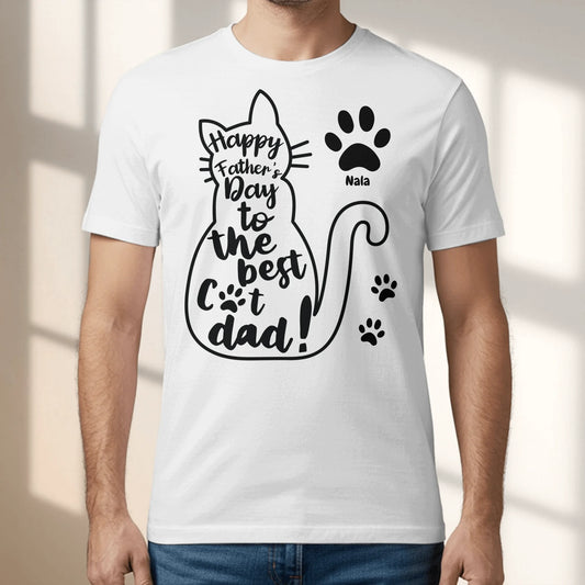 Best cat dad - Personalized T-Shirt