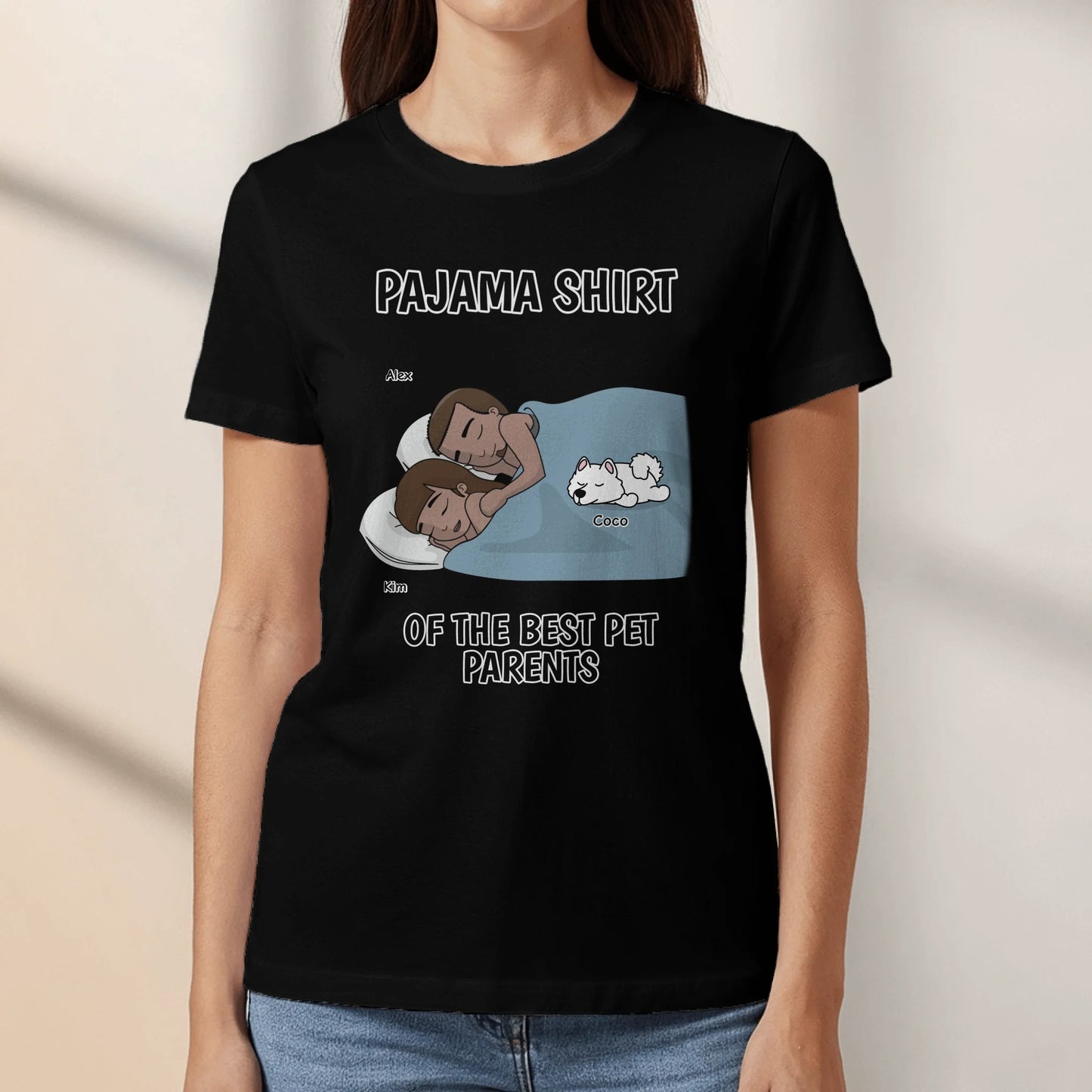 Best pawrents pajama shirt - Personalized T-Shirt