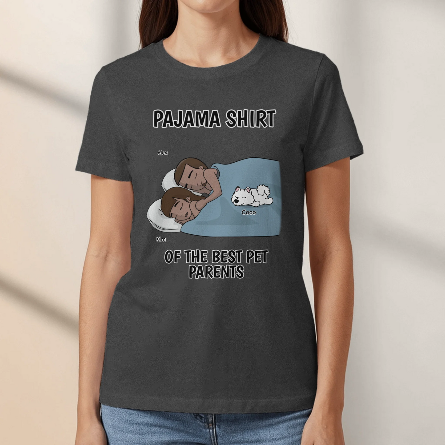 Best pawrents pajama shirt - Personalized T-Shirt