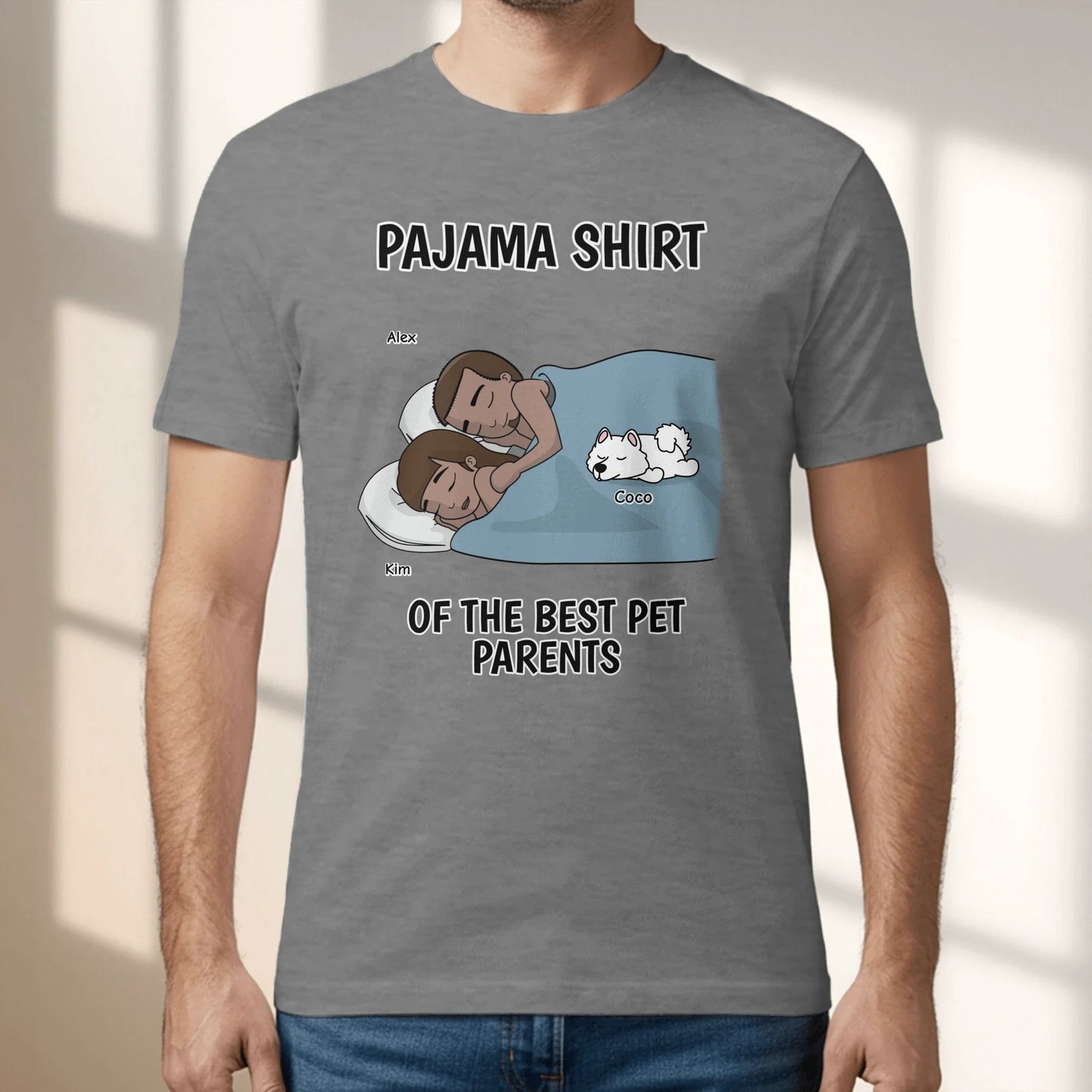Best pawrents pajama shirt - Personalized T-Shirt
