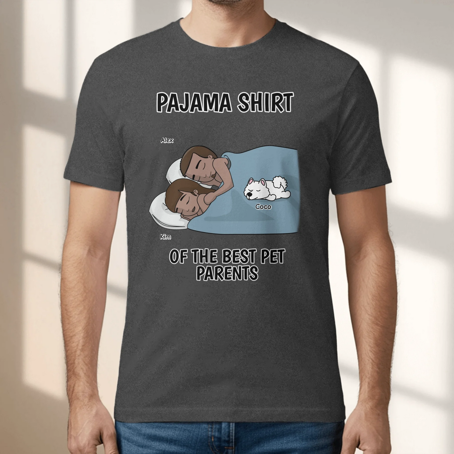 Best pawrents pajama shirt - Personalized T-Shirt