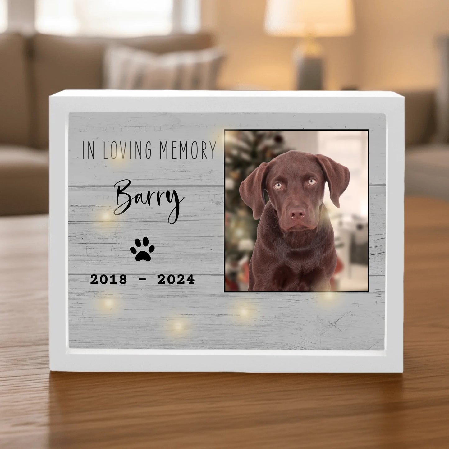 LED Shadow Box SHOP white