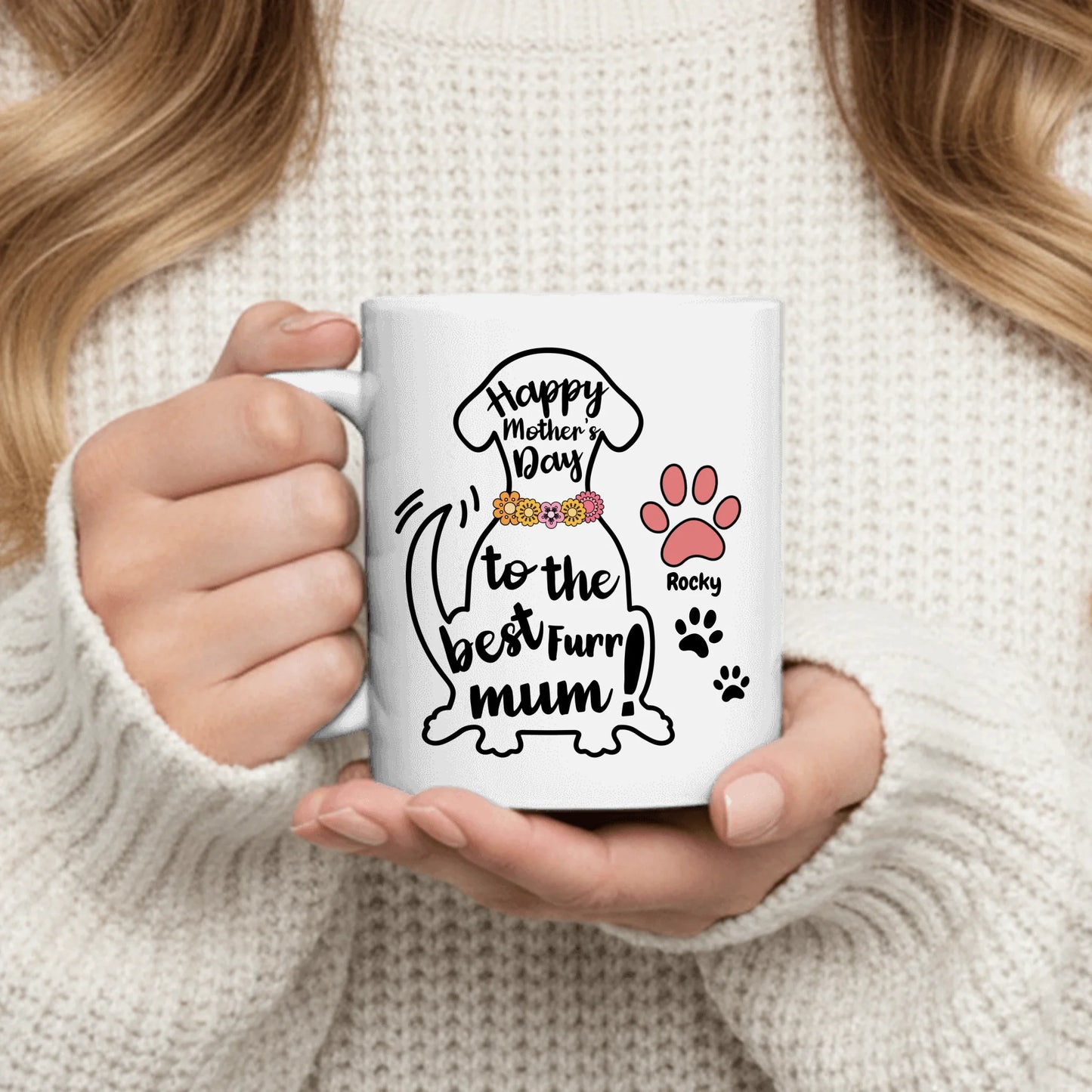 Best dog mom - Personalized Mug