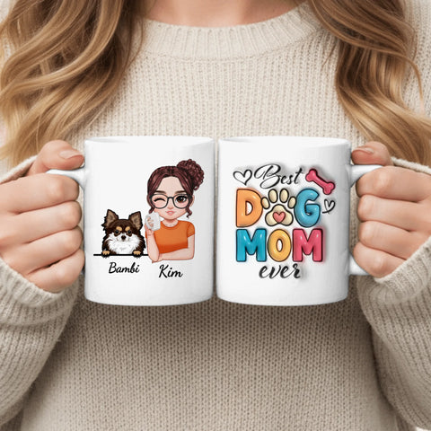 Best pet mom (3D look) - Personalized Mug - Featured Image