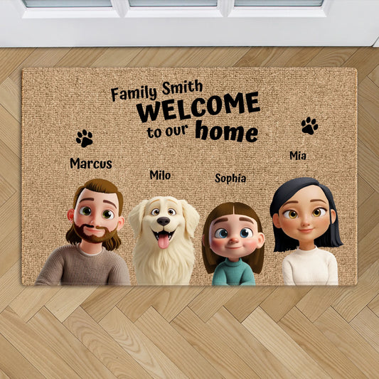 Our home - Personalized Doormat