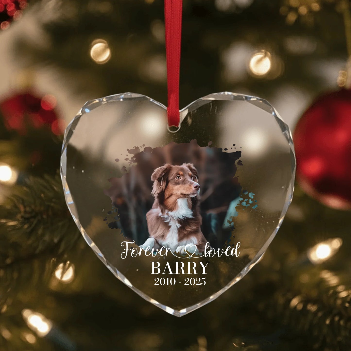 Glass Ornament US SHOP heart