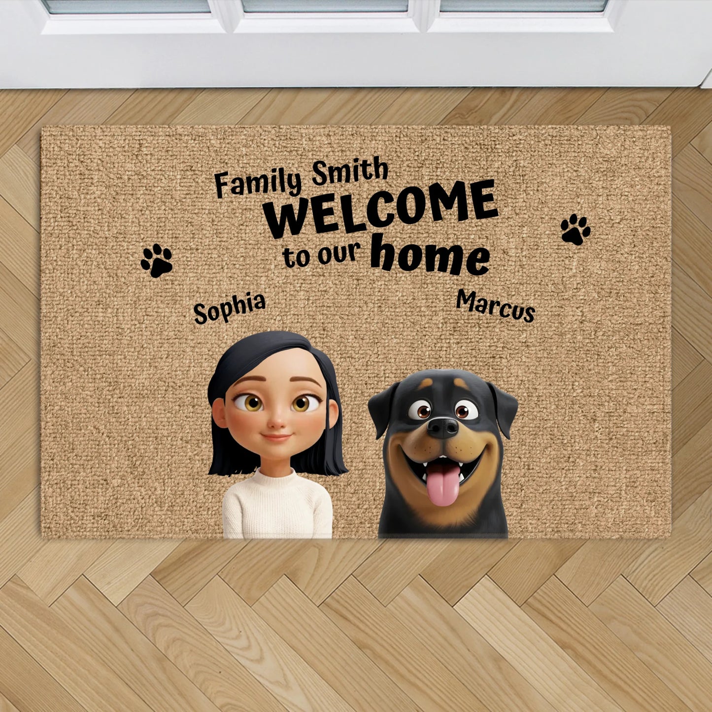 Our home - Personalized Doormat