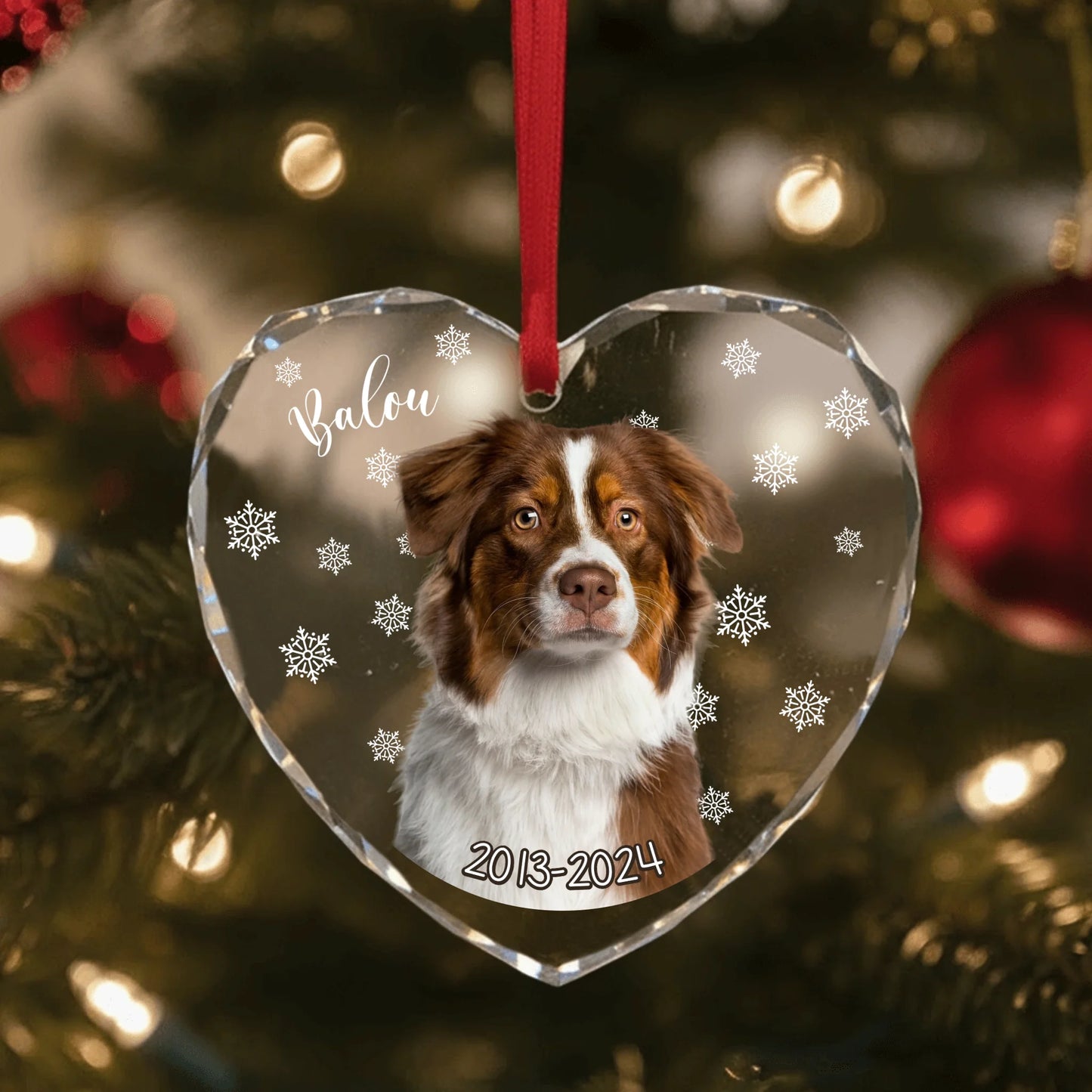 Glass Ornament US SHOP heart