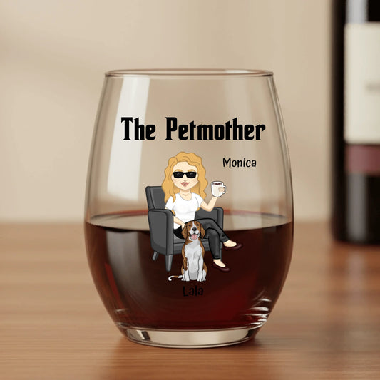 The Petmother - Personalized Wine Glass