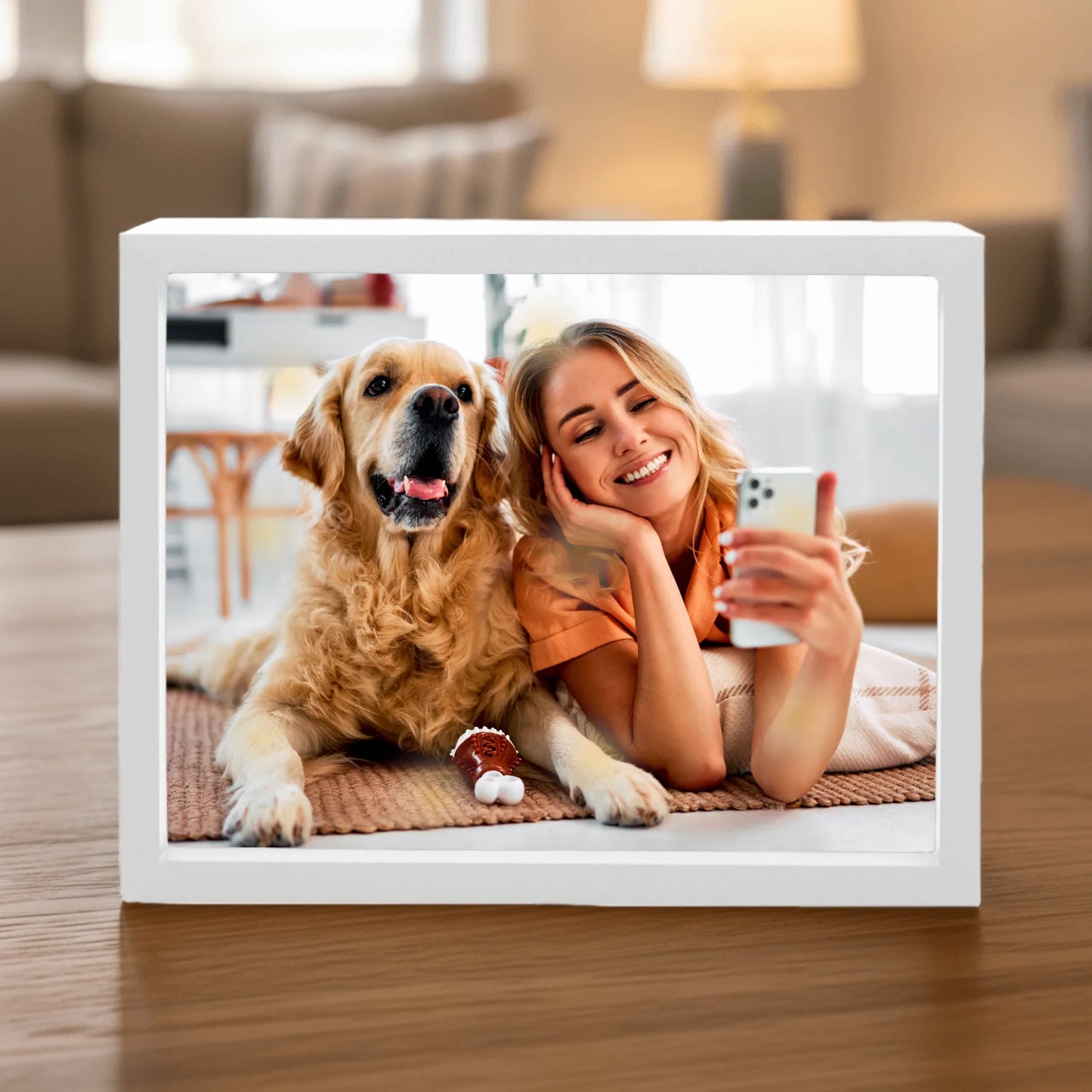 LED Shadow Box SHOP white