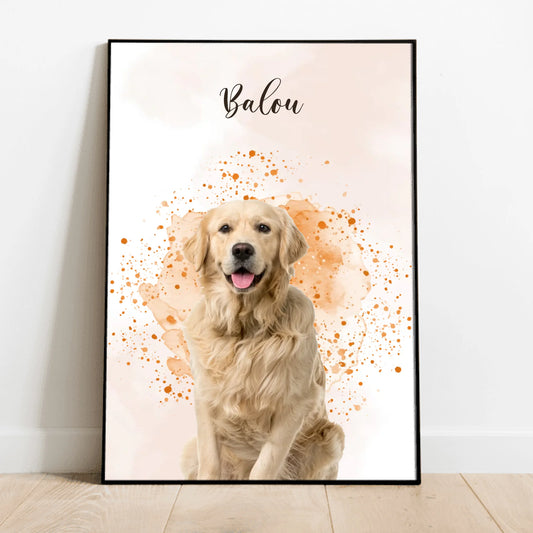 Pet portrait - Personalized Poster