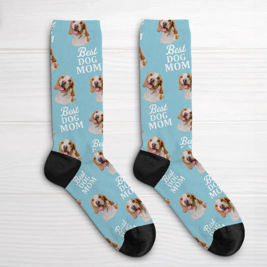 Best Dog Mom - Personalized Socks