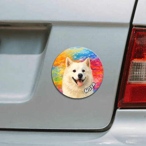 Paint Art - Personalized Car Magnet - Featured Image
