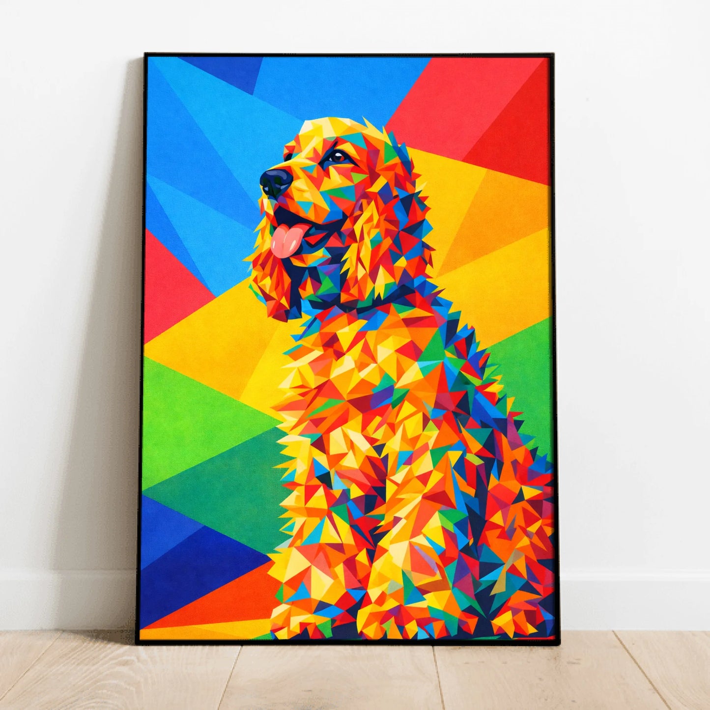 Personalized Poster With Dog or Cat - Polygon Art